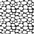 Speech bubbles, seamless background I
