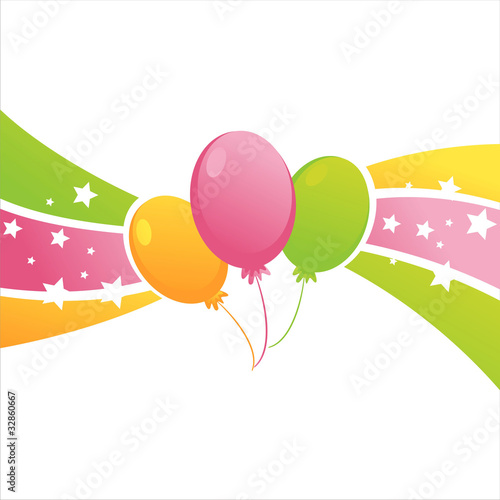 birthday balloons background. colorful irthday balloons background