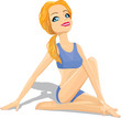 YOGA vector girl