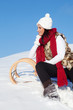 relaxing attraktiv winter women