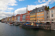 Copenhagen (Nyhavn district) in a sunny summer day