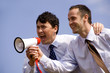 Foto: businessmen with megaphone businessmen with megaphone