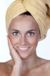 Beautiful girl with towel Beautiful girl with towel