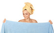 Beautiful girl with towel Beautiful girl with towel