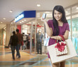Girl going shopping with credit card