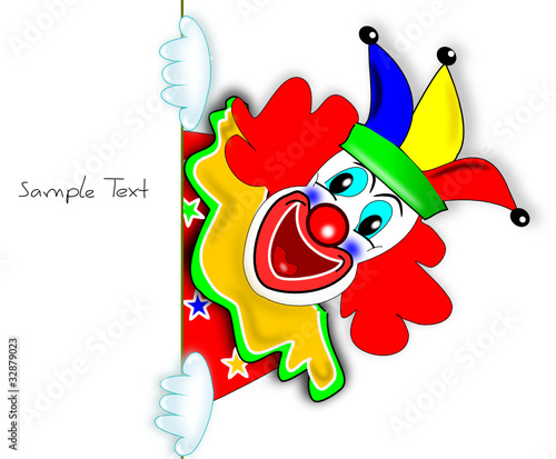 Vektor: Clown Illustration Clown Illustration