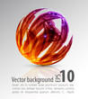 abstract background. color sphere.