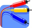 Illustration of data cord using in computer