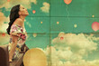 Foto: beauty young woman on sky beauty young woman on sky