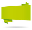Green origami banner Green origami banner