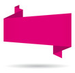 Pink origami banner Pink origami banner