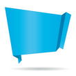 Blue origami banner Blue origami banner