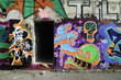 Photo: Open door with Graffiti Open door with Graffiti