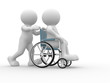 Wheelchair.