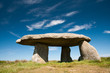 Lanyon quoite ancient burial tomb , Cornwall, England