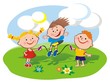 Kids on the lawn