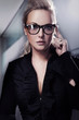 Business woman in glasses Business woman in glasses