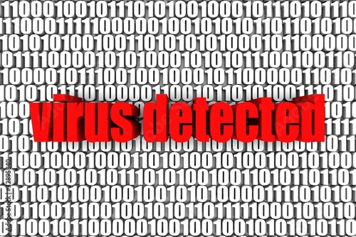 Illustration: Virus Detected Virus Detected