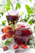 Various jams  in jars