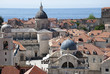 Church tower in Walled City of Dubrovnic in Croatia Europe