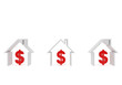 Three houses