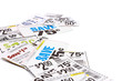 Assorted Grocery Coupons On White Background
