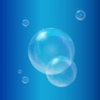 blue rainbow bubbles