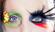 asymmetrical fantasy eyes makeup spring black bird asymmetrical fantasy eyes makeup spring black bird