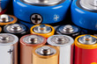 Accumulators and batteries close up.