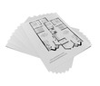 Ilustración: revista con planos de una vivienda revista con planos de una vivienda