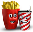 Frites et boisson