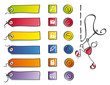 funny buttons, and symbols for sewing web