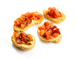 Bruschette con pomodoro - Bruschetta with tomatoes Bruschette con pomodoro - Bruschetta with tomatoes