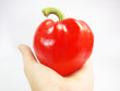 smile paprika on your hand