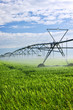 Irrigation equipment on farm field Irrigation equipment on farm field