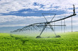 Photo: Irrigation equipment on farm field Irrigation equipment on farm field