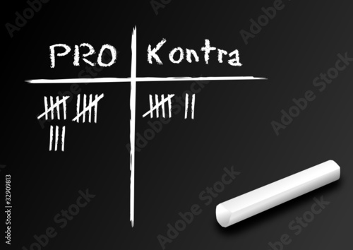 Vektor: Tafel pro und kontra Tafel pro und kontra