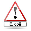 Señal peligro E. coli