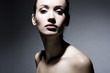 Portrait of elegant brunette woman