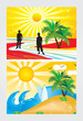 abstract summer holiday theme abstract summer holiday theme
