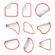 vector stickers set