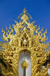 Image of Buddha at.Wat Rong Khun in Thailand.