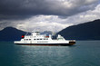 Photo: Picturesque Norway landscape with ferry. Picturesque Norway landscape with ferry.