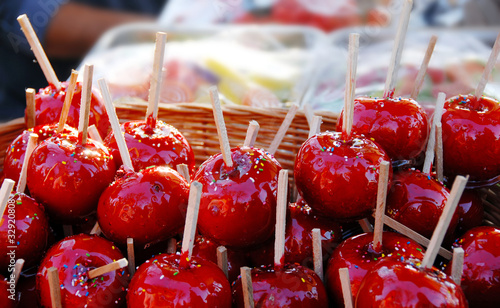 Photo: Red taffy apples Red taffy apples