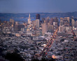 view of downtown san francisco with the cities of oakland and be
