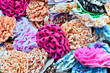 Variety of colorful hair accessories