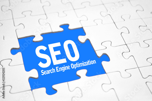 Illustration: Puzzle mit SEO Puzzle mit SEO