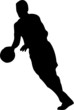 Basketball man silhouette