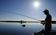 Photo: Angler shadow in morning sun Angler shadow in morning sun