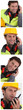 Portraits of building worker